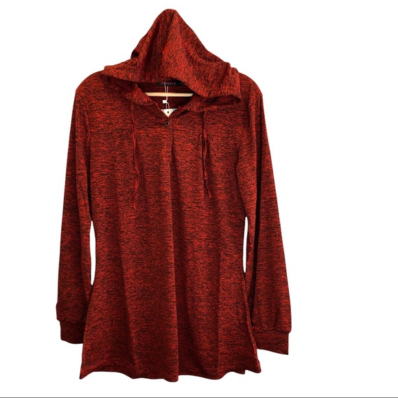 Lightweight Stretchy Breathable V-Neck Hoodie - Picture 2 of 7